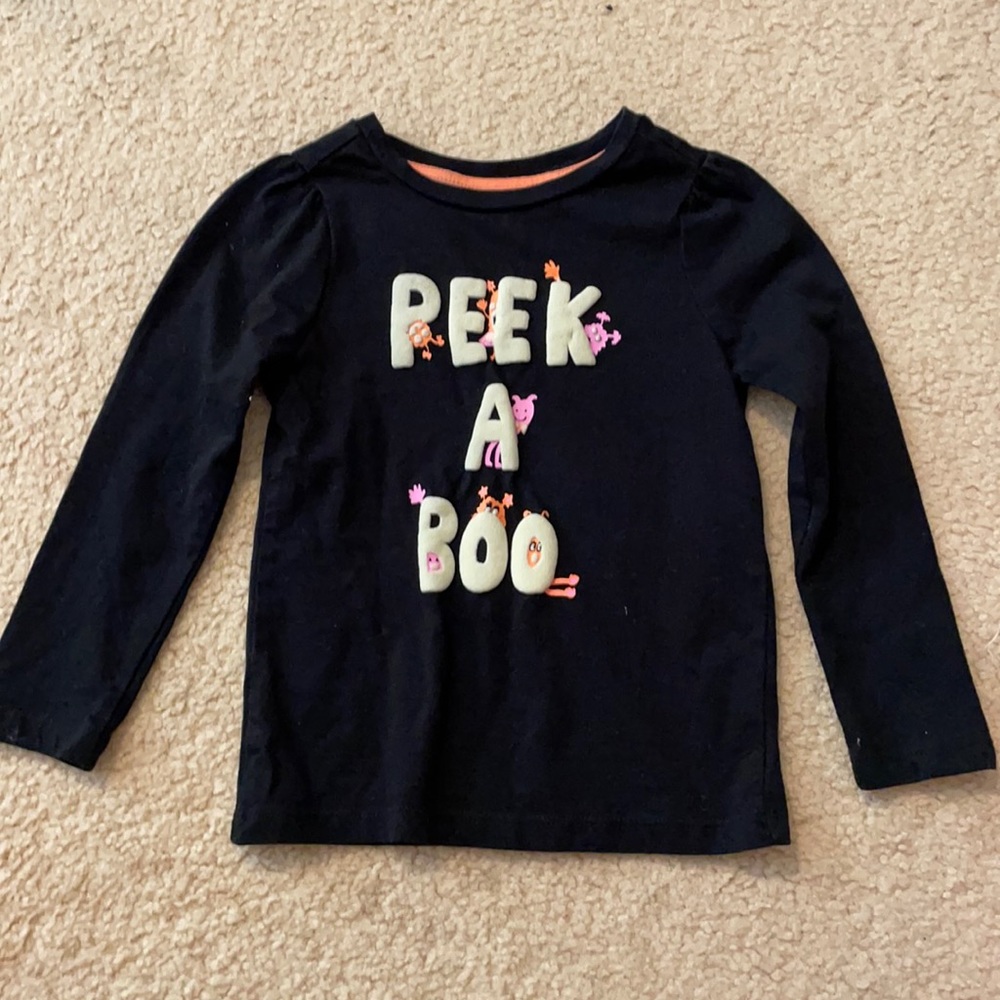 Peek a boo Halloween glow in the dark shirt